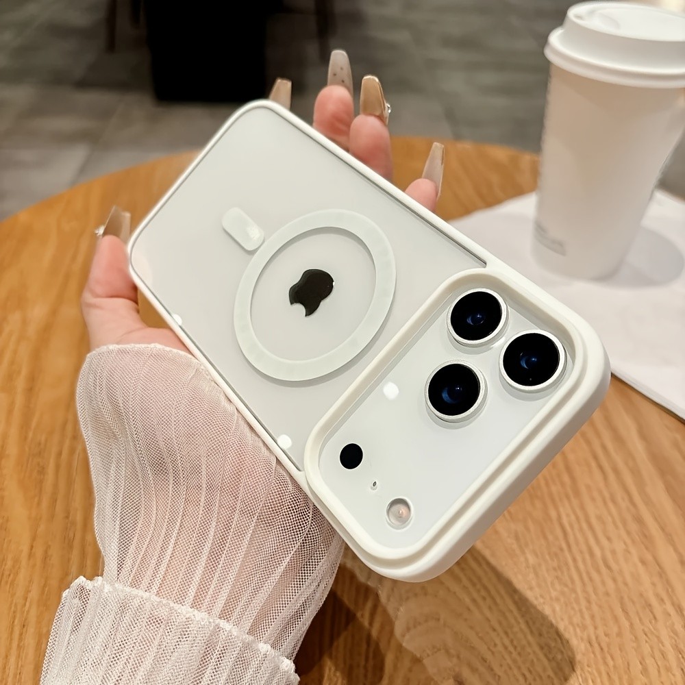 Novo Modelo De Capa De Telefone Magnética Transparente De Luxo Para Aplicar No iPhone 17 16 15 14 13 12 11 Pro Max Plus 