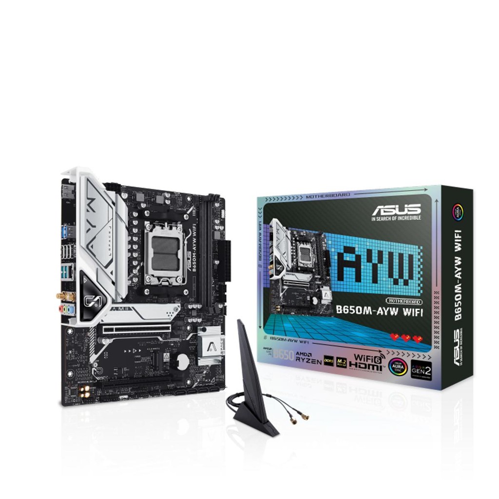 Placa Mãe Asus B650M-AYW WIFI, Chipset B650, AMD AM5, mATX, em Oferta na Shopee