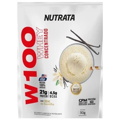 W100 Whey Concentrado - 1 Sachê 30g Baunilha - Nutrata