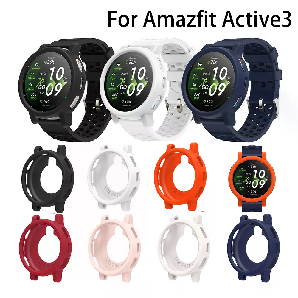 Capa Protetora De Silicone Para Amazfit Active 3 , Acessórios De Substituição SmartWatch , Tela