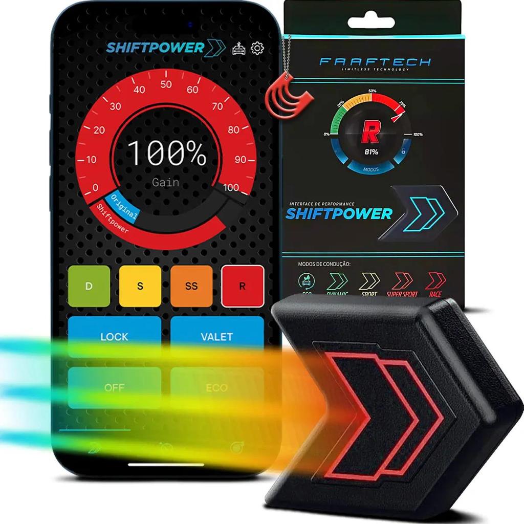 Modulo para Acelerador Shiftpower Eletrônico com Bluetooth + APP FT-SP02+