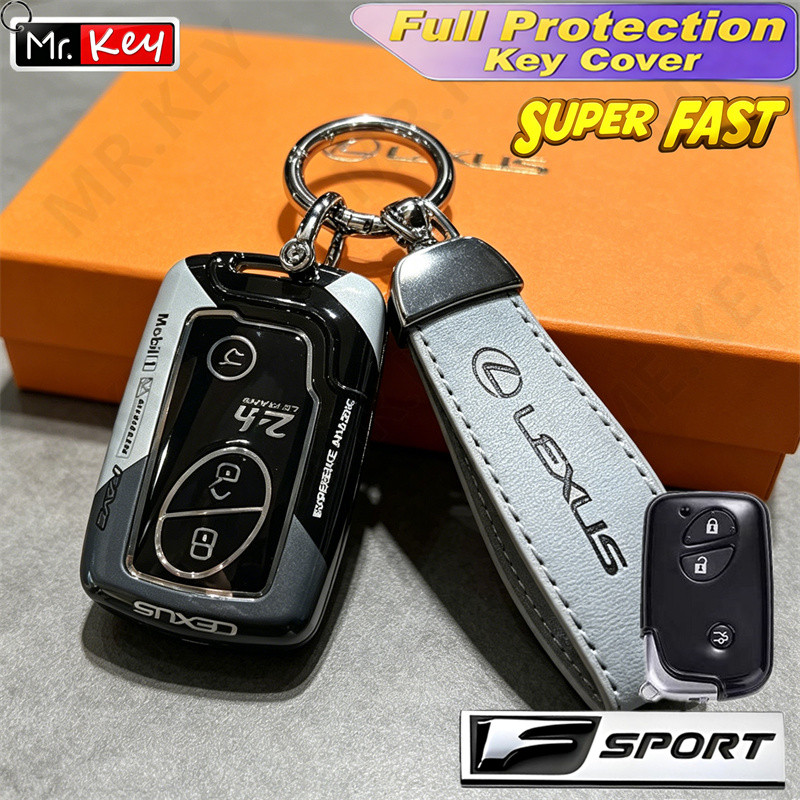 [Mr.Key] F Sport Racing Style Key Case Para Old Lexus ES240 IS250 CT200H RX270 LX570 Capa Protetora