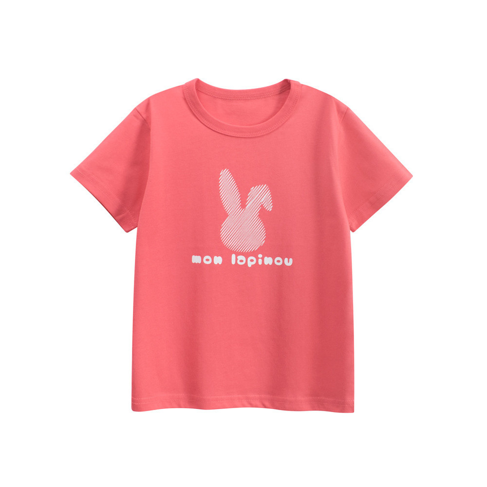 2home marca puro algodão versão coreana roupas infantis 2026 verão crianças de manga curta camiseta meninas roupas de be