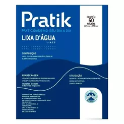 Lixa D'Água Pratik G320 225x275mm - Embalagem com 50 Unidades