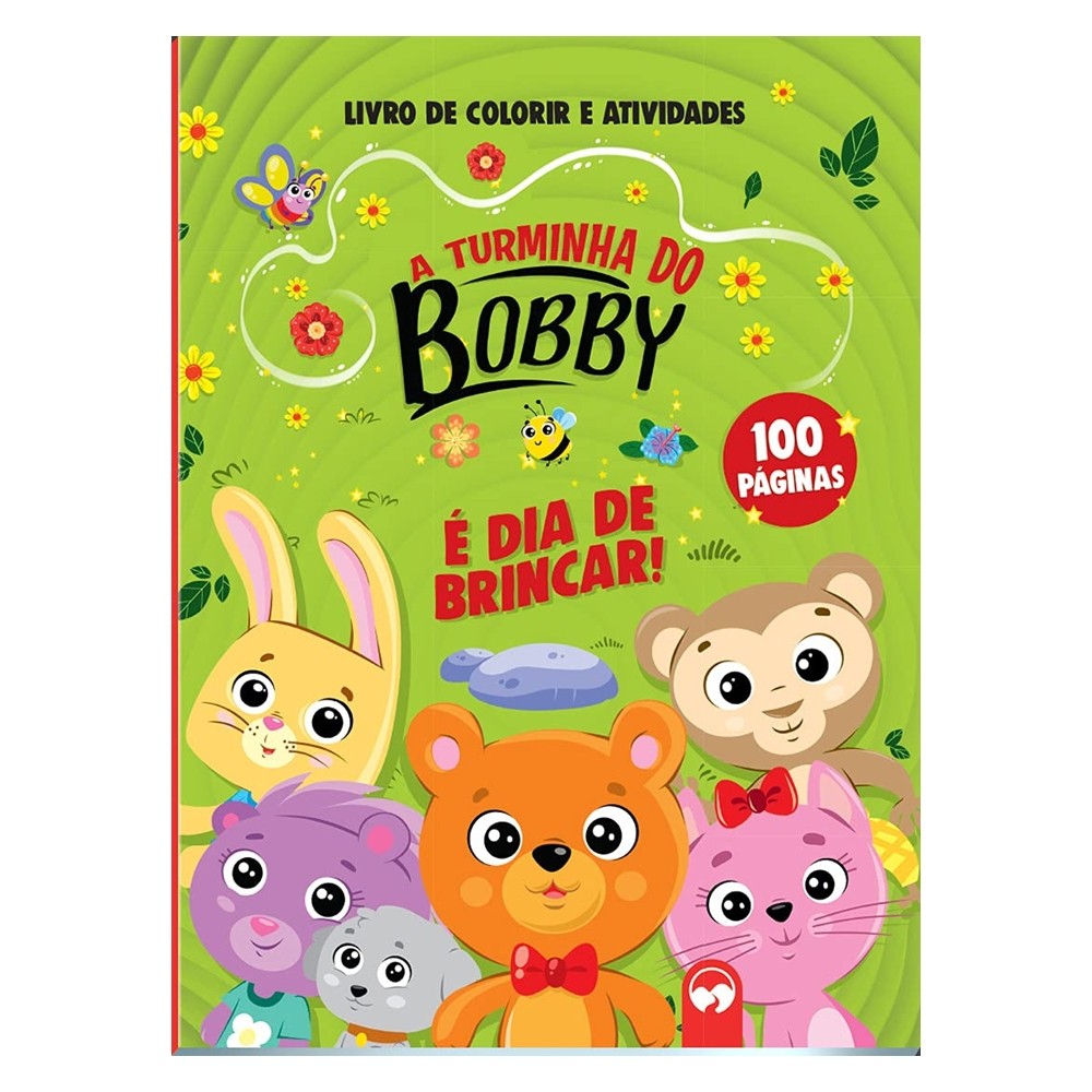 Livro Infantil 100 Páginas para Colorir com Atividades | TURMINHA DO BOBBY