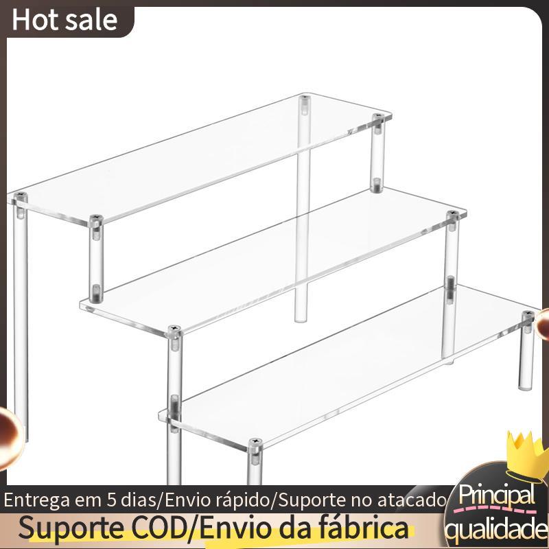 1 Peça De Acrílico Display Risers Prateleira Acrílica Transparente Expositor Para Suportes Alimentos , Uso De Mesa