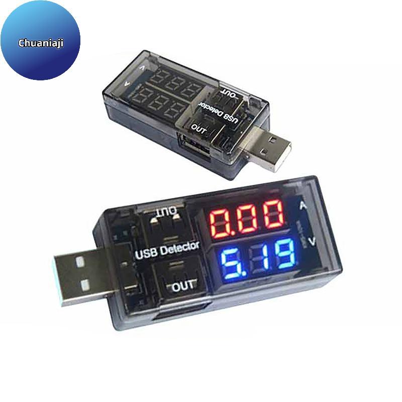 Chuaniaji Medidores De Tensão USB , Testador De Energia De Corrente , Display Digital Duplo , Medidor De Volt Amp Para T