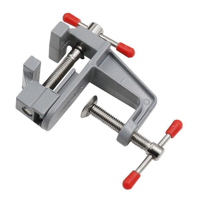 35mm Mini tipo liga de alumínio torno de mesa carpintaria alicate de mesa plana pequeno torno ferramentas de ferragem