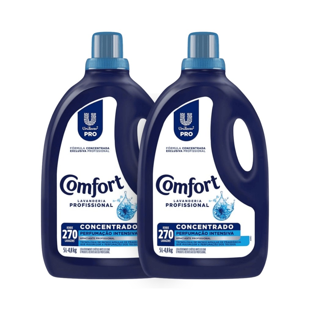 KIT C/2 Amaciante Lavanderia Profissional 5L Comfort