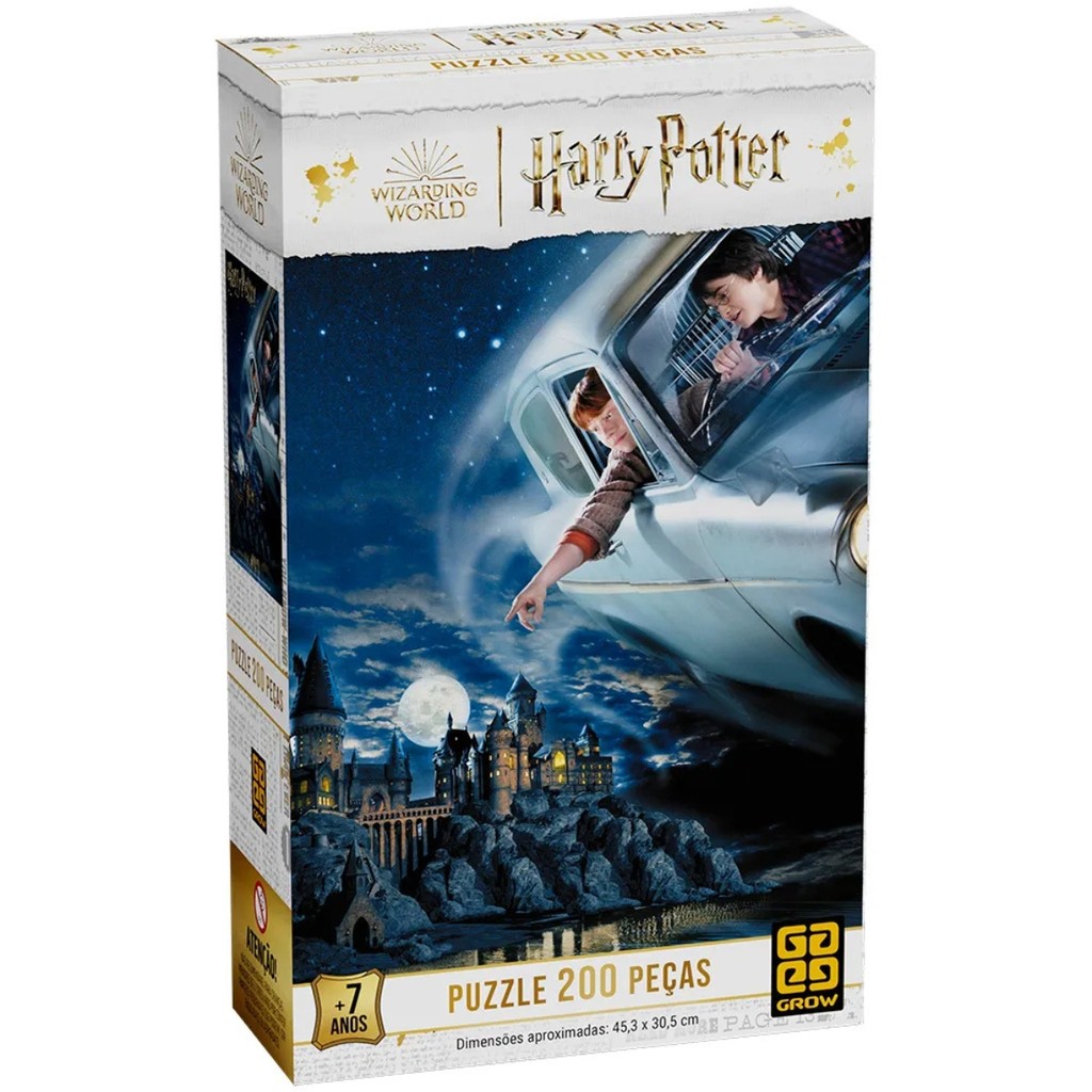 Quebra Cabeça 200 Peças Harry Potter Especial 4567 Grow