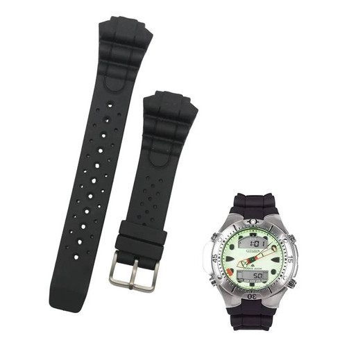 Pulseira Para Citizen Aqualand Jp1060 Bj2040 Al0050 Preto