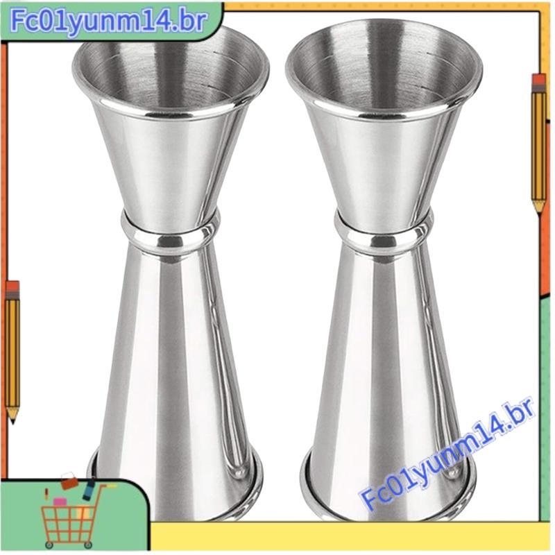 Para Conjunto De Jigger De Bartender (2 Peças) , Ferramentas De Medição De Coquetel De 2 Onças E 1 Onça , Copo De Acessó