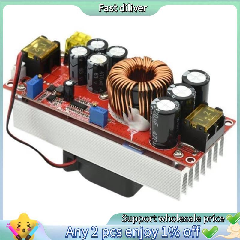 Tensão Ajustável 1800W 40A DC-Boost Converter Step-Up Módulo De Fonte De Alimentação 10-60V Para 12-90V Carregador