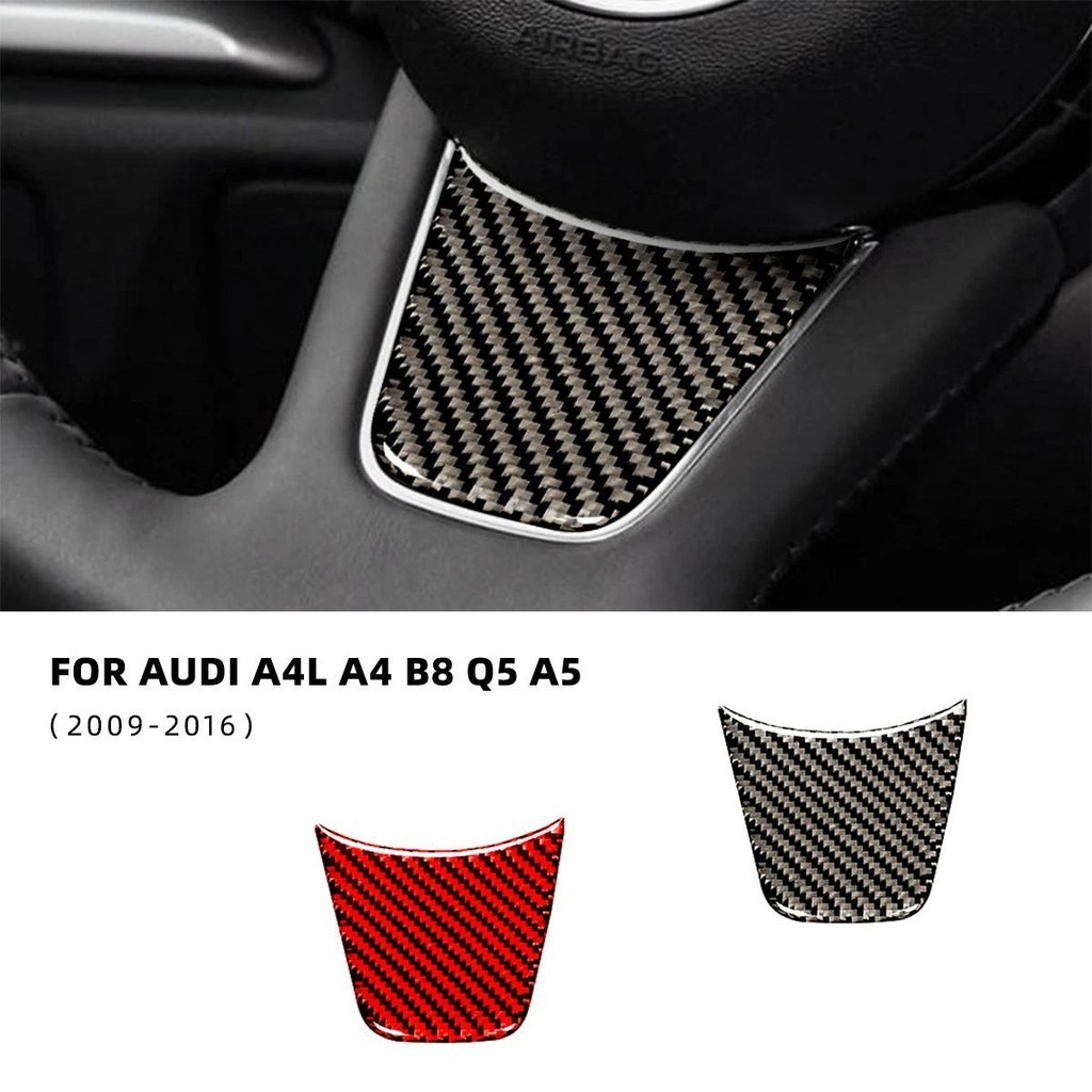 Adesivo De Volante De Carro Guarnições Para Audi A4 A4L B8 Q5 A5 2009-2016 Decoração De Fibra De Carbono Allroad Sportba