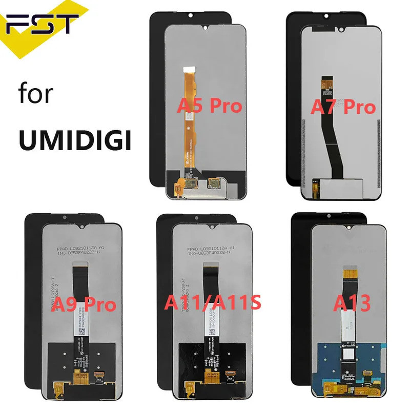 Para UMIDIGI A11 Pro Max Display LCD Tela De Toque UMI A13S A9 A7 A15 A15C A13