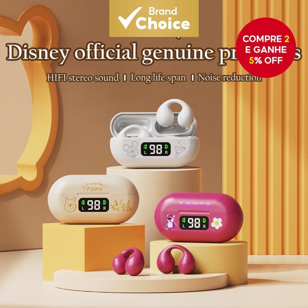 Fones de Ouvido Disney H11, sem fio (TWS), graves potentes, controle por toque, chamadas em HD com redução de ruído, à