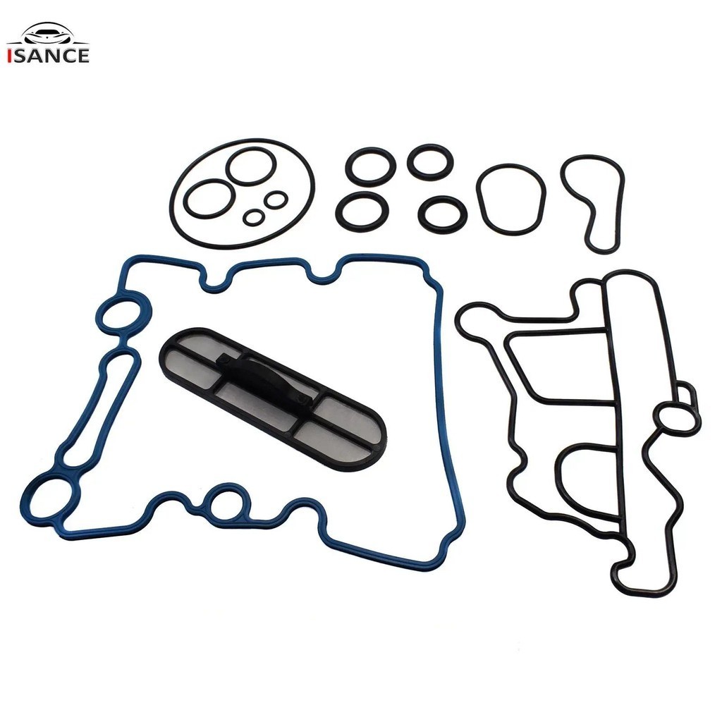 Novo Carro Auto Motor Óleo Cooler Capa Junta Conjunto Apto Para Ford 2003-2010 6.0L Diesel 3C3Z-6619-CA , 9N693-A