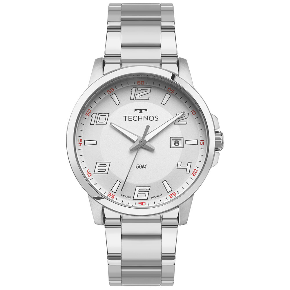 Relógio Technos Masculino Racer Prata - 2315LAT/1K