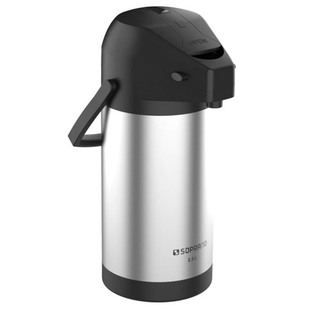 Garrafa de Café Térmica Soprando Excelence 2,5 Litro em Duplo Inox Base Giratória