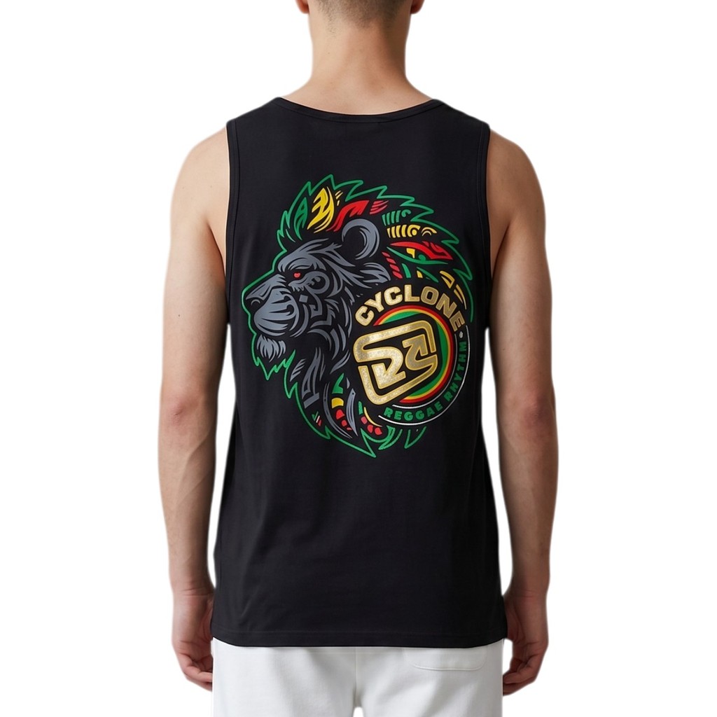 Camiseta Regata Cyclone Reggae Lion Metal