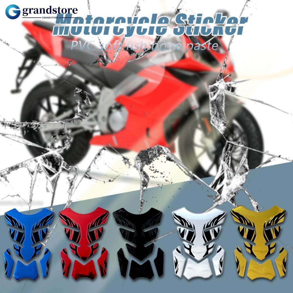 GRANDSTORE 3D PVC Motocicleta Almofada Do Tanque De Óleo Combustível Macio Anti-Colisão Risco Decalque Protetor Capa Ade