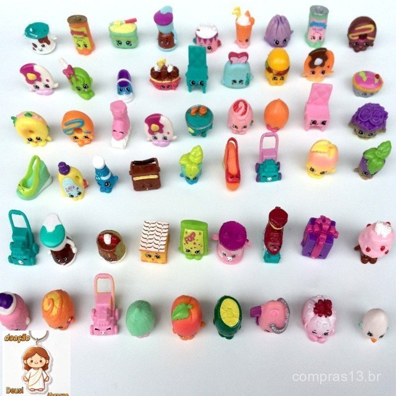 30 Peças Shopkins Série 1-6 Figuras Mini Moose Shopkin Bonecos De Frutas Brinquedos Infantis