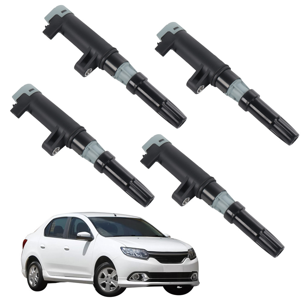 Jogo 4 Bobina Ignição Clio Scenic Megane 1.6 16v Duster 2.0 16