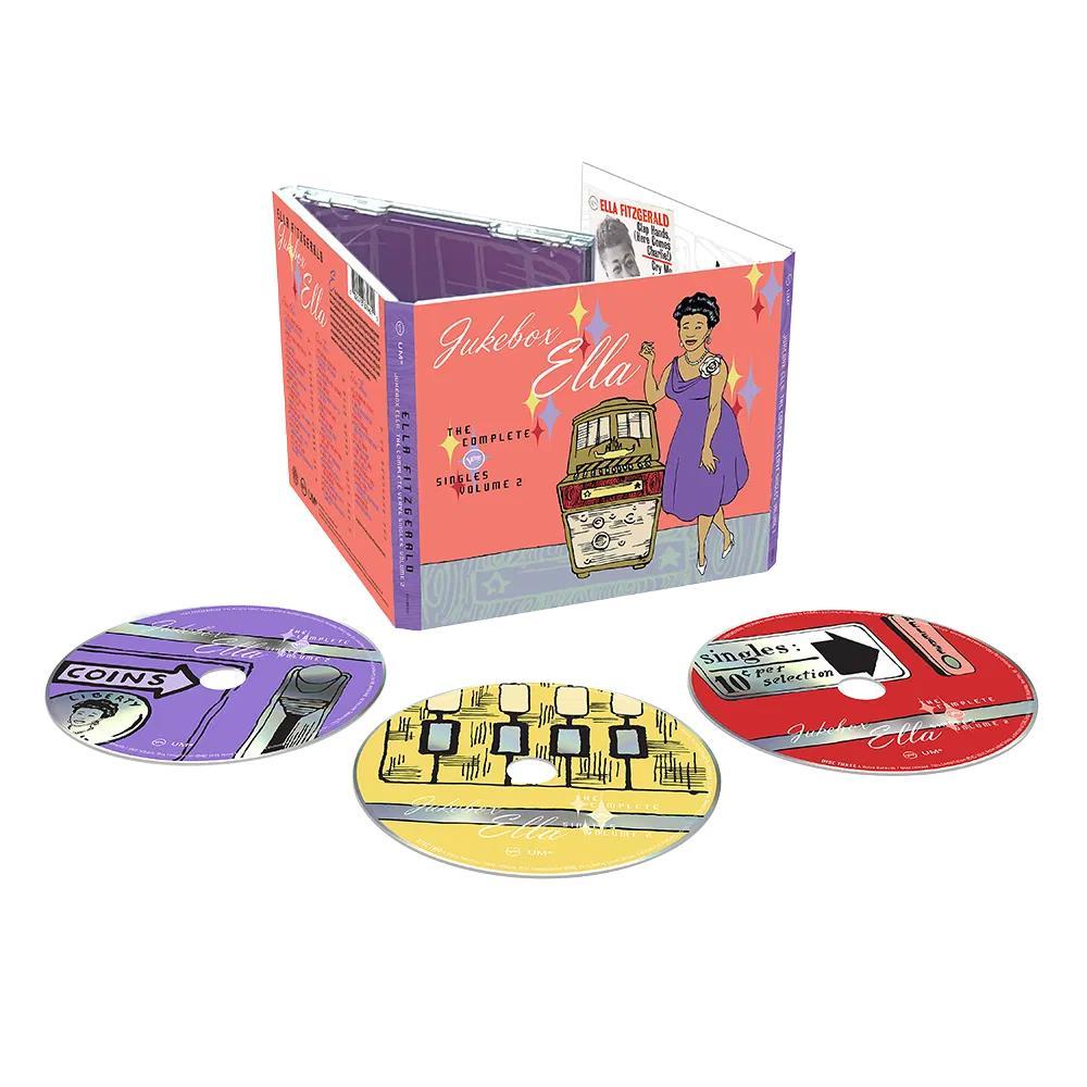 CD Ella Fitzgerald - Jukebox Ella: The Complete Verve Singles, Vol. 2 (3CD) - Importado