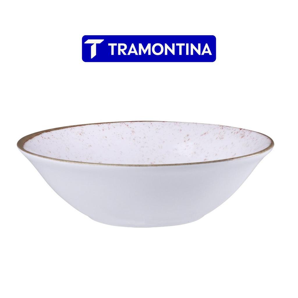 Tigela Bowl Rustico Marrom Porcelana 18 cm Tramontina