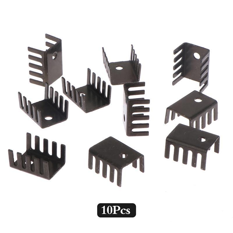 FSLUXO 10 Peças TO-220 Perfil De Alumínio 7805 Dissipador De Calor 781 Radiador 19 * 15 * 10MM Refrigerador De Liga .