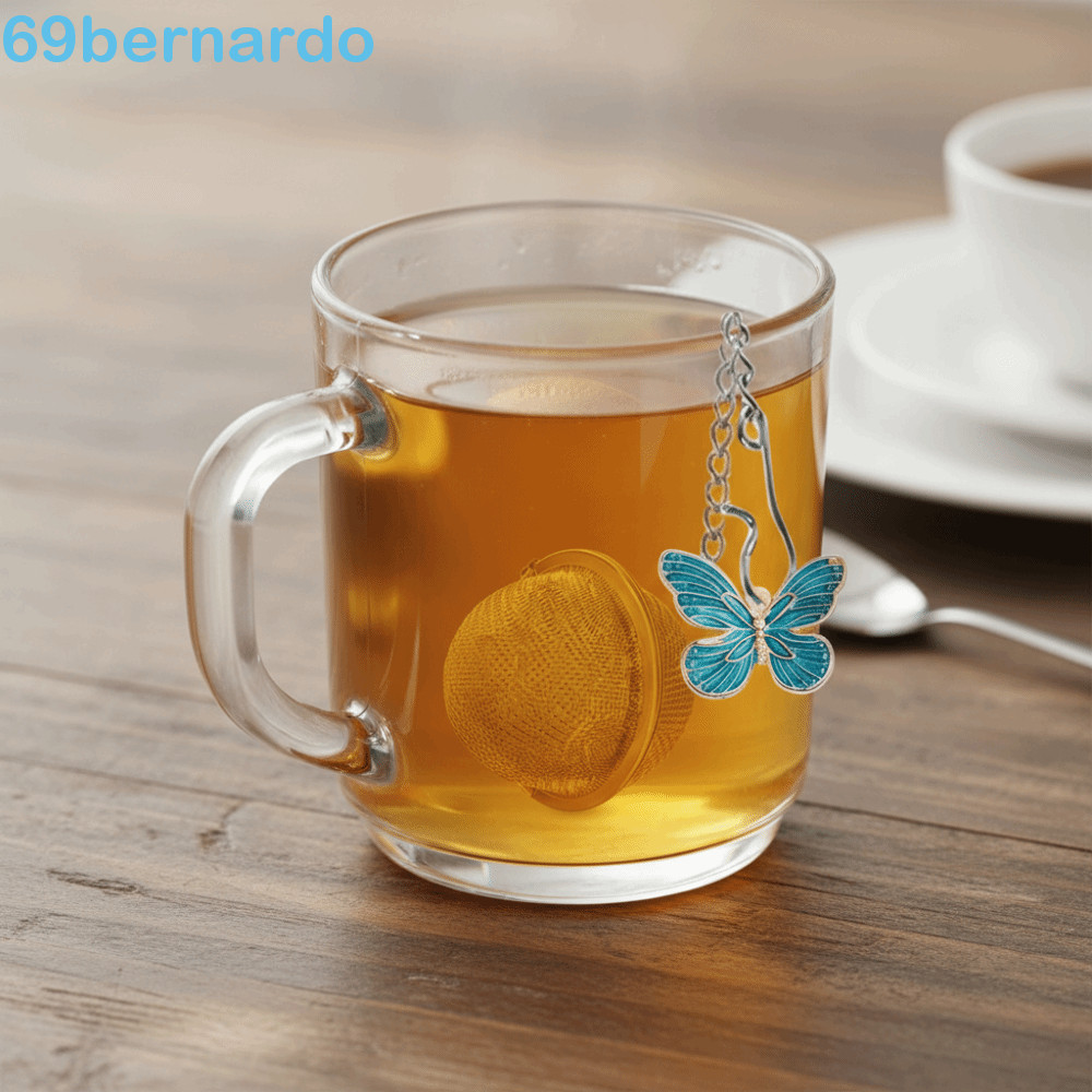 BERNARDO 2 Pcs Borboleta Abelha Corrente Infusor De Chá , Com Pingente Decorativo Bola De Filtro De Aço Inoxidável