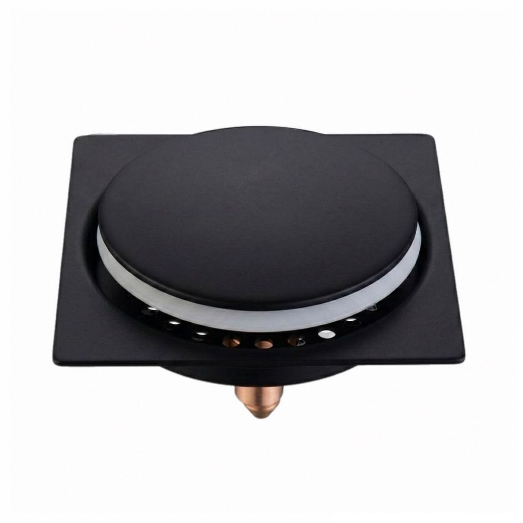 Ralo Inteligente para Piso 10 cm X 10 cm - Tipo Click Preto