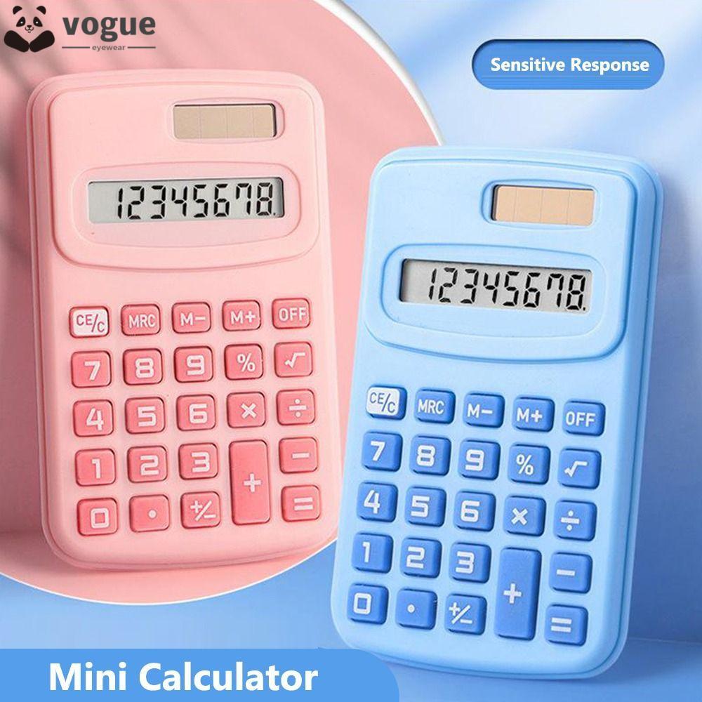 Calculadora Científica VOGUEEE , Mini Silenciosa De Bolso De 8 Dígitos , Display LCD Grande