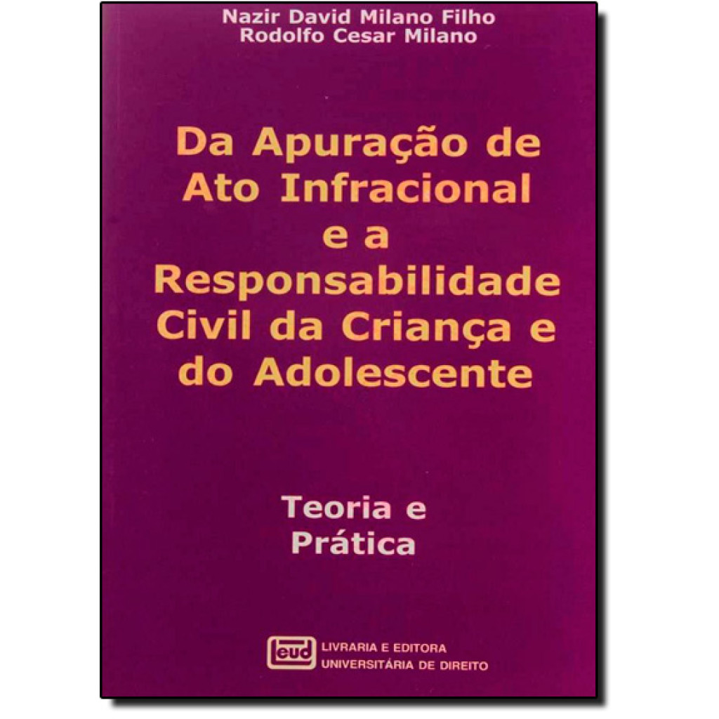 Da Apuração de Ato Infracional ea Responsabilidade Civil da Criança e do Adolescente: Teoria e Prática