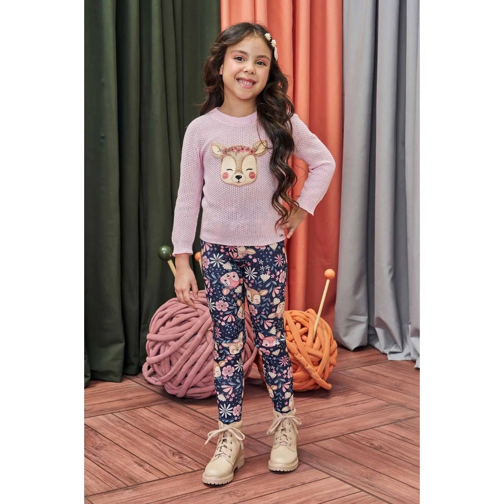 Calça Legging Infantil Menina em Fly Tech-KUKIÊ