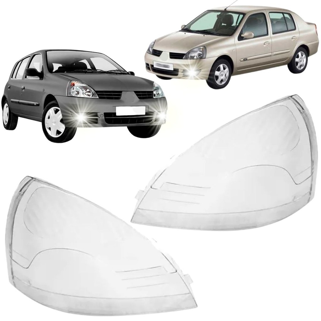 Lente Farol Principal Para Renault Clio 2003 2004 2005 2006 2007 à 2012