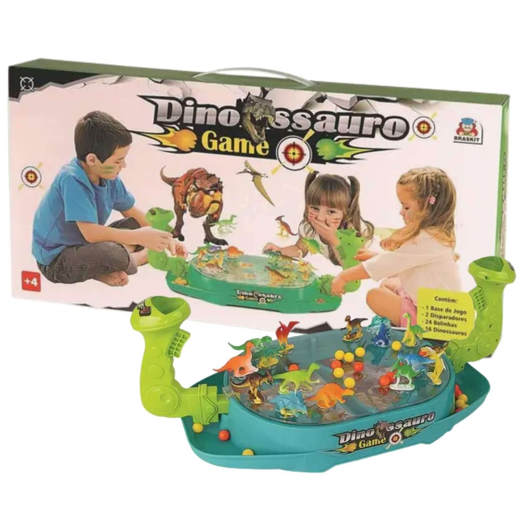 Jogo Infantil Dinossauro Game 2 Jogadores Braskit - 1003