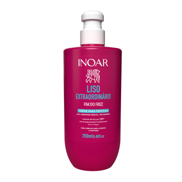 Inoar Liso Extraordinário Creme de Pentear 250ml em Oferta na Shopee