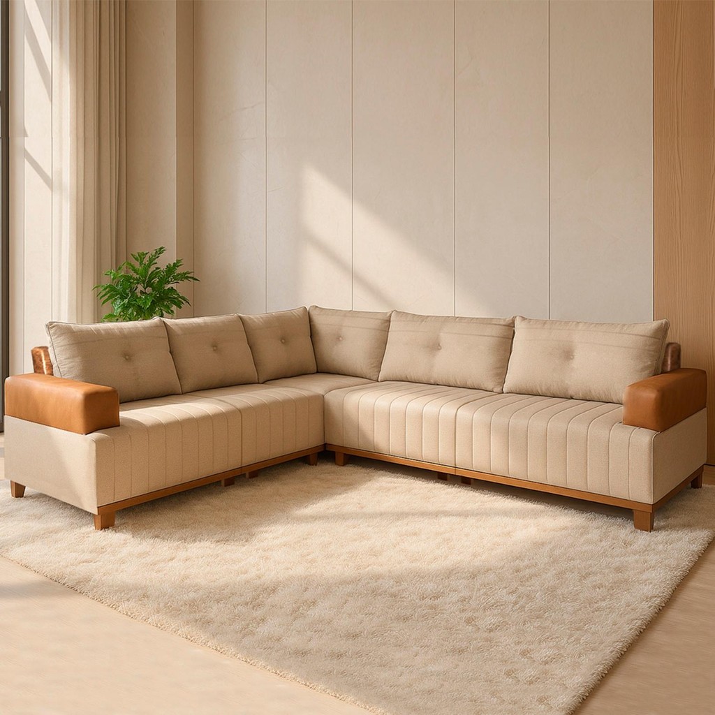 Sofá de Canto Leona Luxo Bom Pastor em Oferta na Shopee