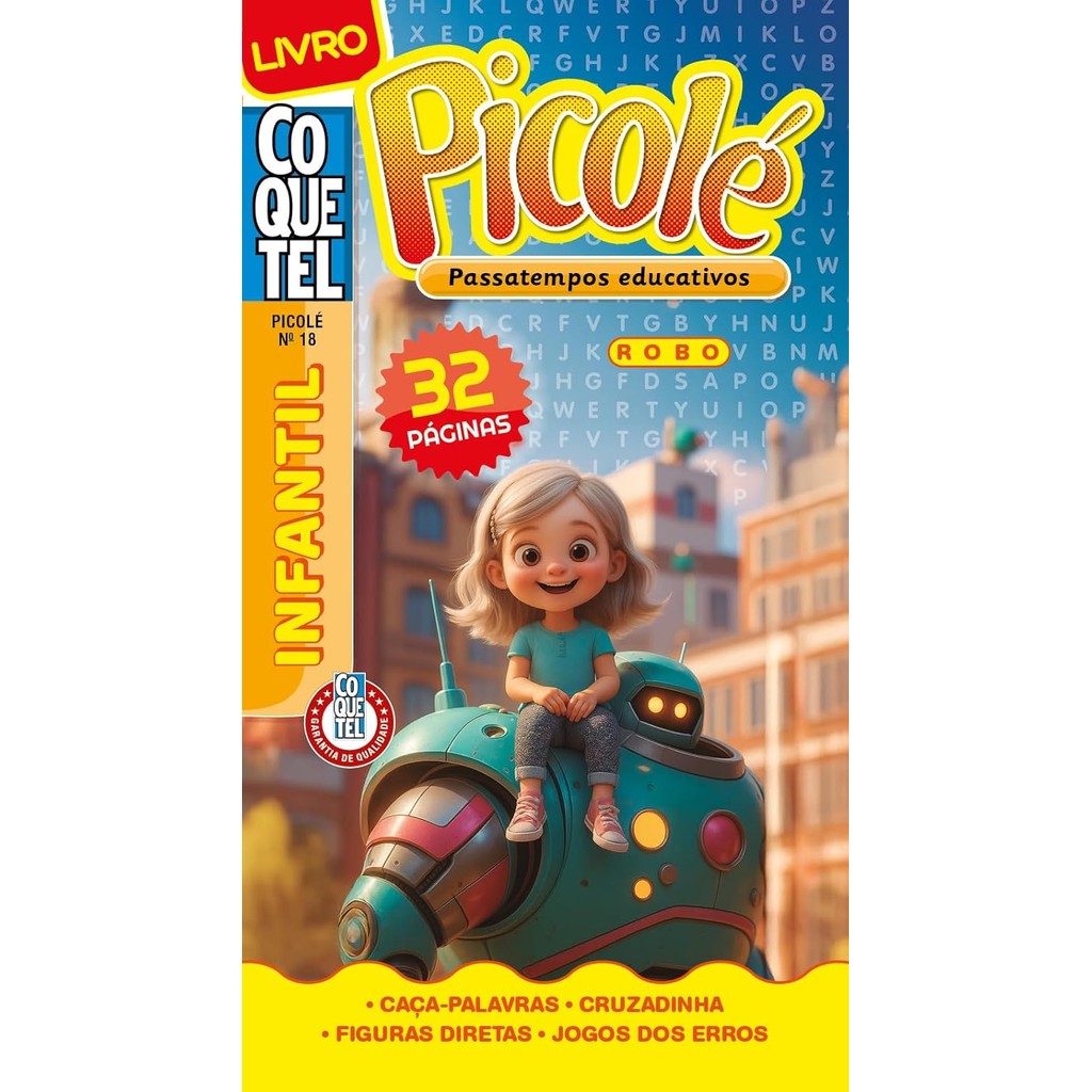 Livro Coquetel | Picolé 18 | Passatempos Educativos