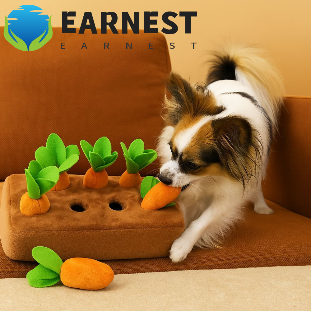 Brinquedo De Puxar Cenoura Para Cachorro EARNEST , Brinquedos Macios Cães De Resistentes À Mordida , Mastigar Filhotes D