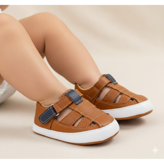 Sandália Bebê Menino Joaquim Sapatinho Infantil Franciscana Papete Caramelo Confortável Verão em Oferta na Shopee
