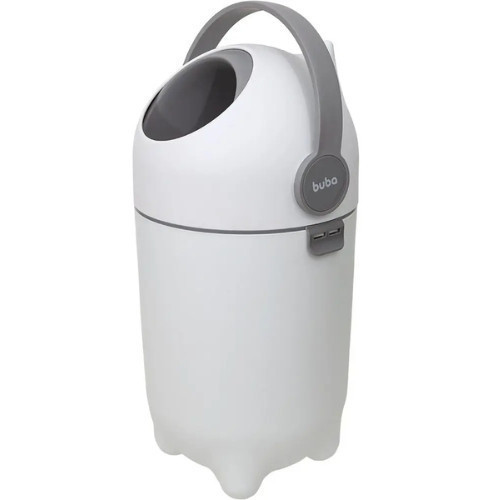 Lixeira Buba Anti Odor Inteligente 10L Capsula Giratória Descarte Fralda Bebê Bebe Lixeirinha