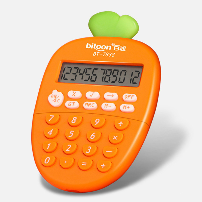 Calculadora De Cenoura Bonita De 12 Dígitos Para Estudantes Da Escola em Oferta na Shopee