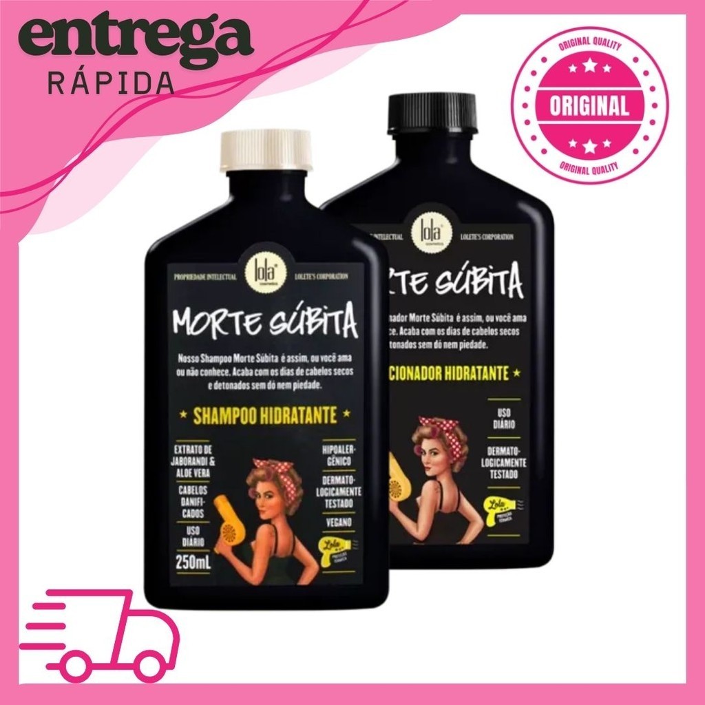 Kit Lola Cosmetics Morte Súbita - Shampoo e Condicionador em Oferta na Shopee