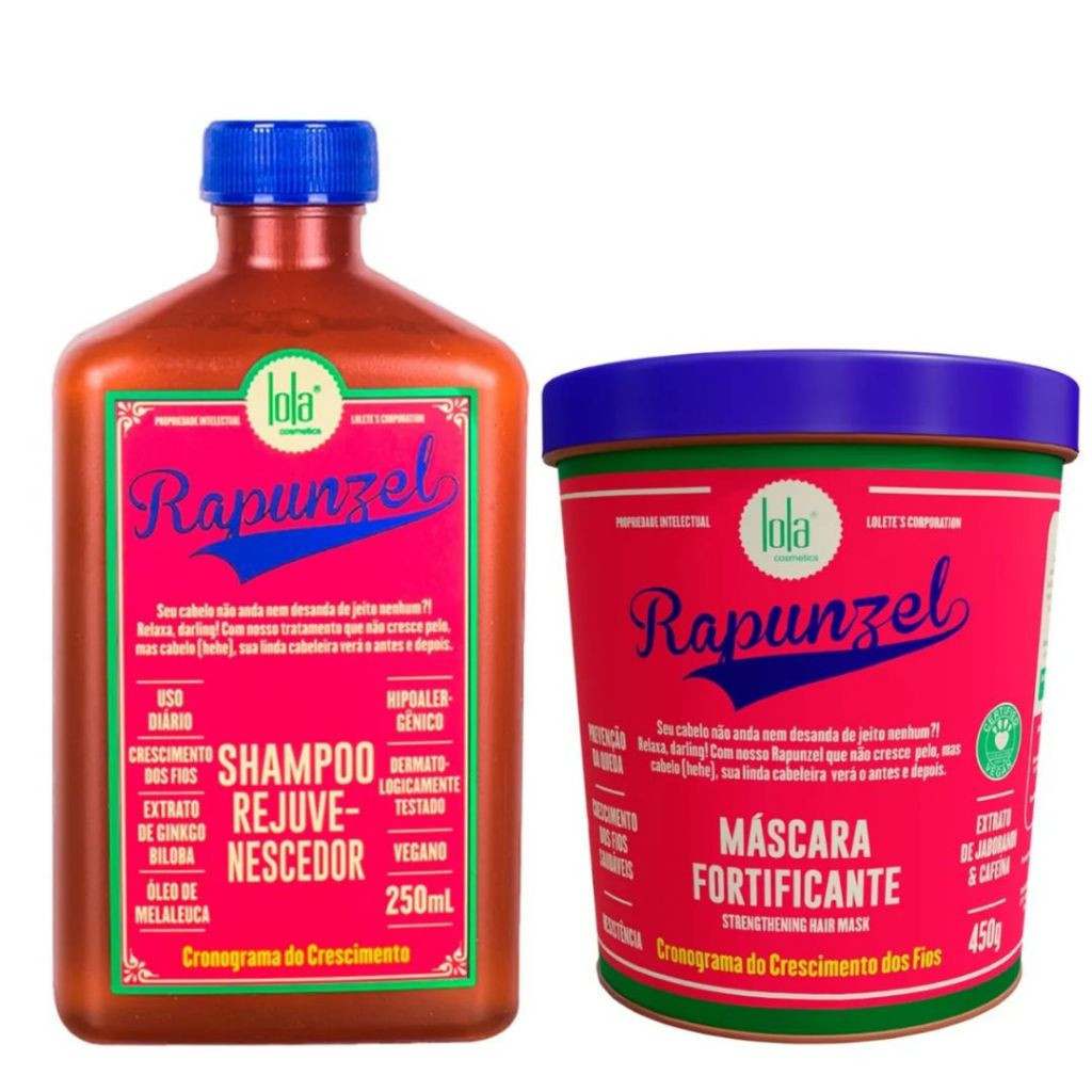 Kit Shampoo + Máscara Rapunzel Lola Cosmetics