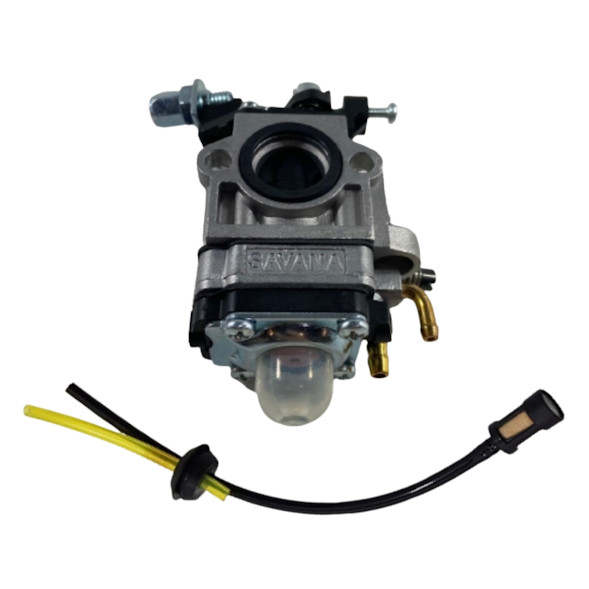 Carburador Roçadeira 43cc 52cc + Kit Mangueira Terra Toyama Tekna Kawashima Nagano Vulcan
