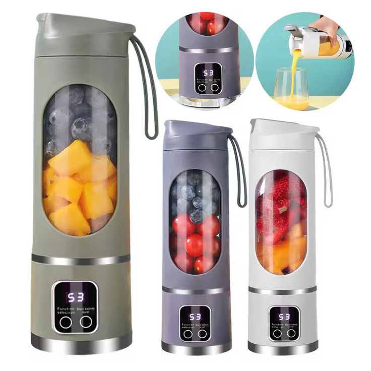Liquidificador Portátil 8 Lâminas – Mini, Recarregável e Ideal para Shakes