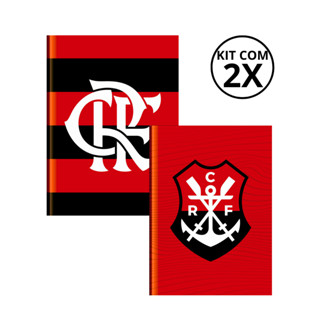 Kit 2 Cadernos Brochura Universitário 80 Folhas Flamengo - em Oferta na Shopee