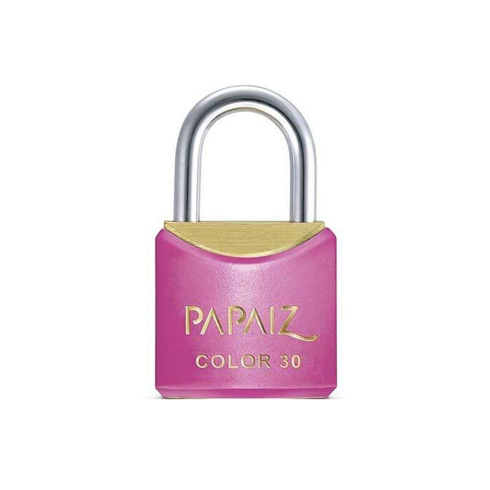 Cadeado com Chave 30mm Latão Rosa Colorido Papaiz em Oferta na Shopee